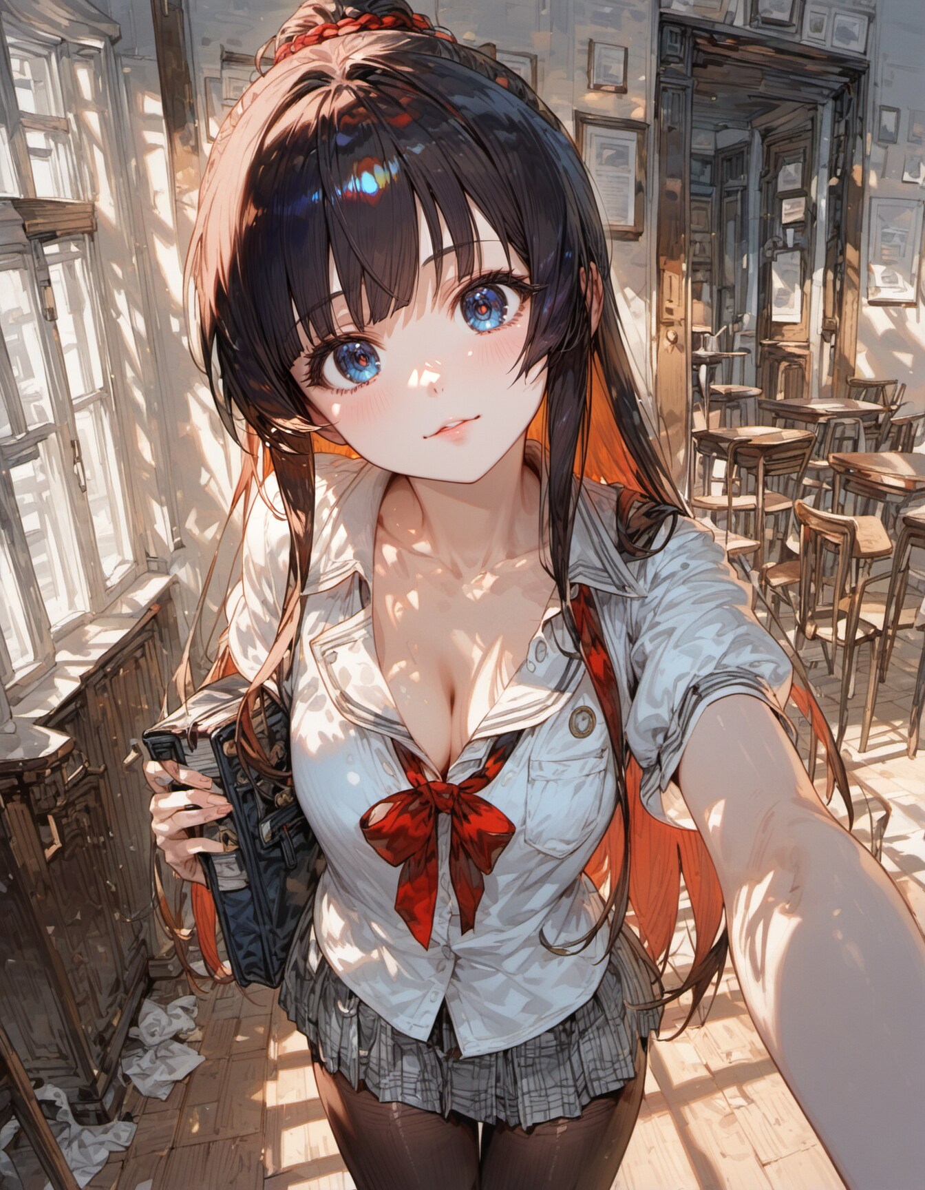 Schoolgirl Selfie | の人気AIイラスト・グラビア