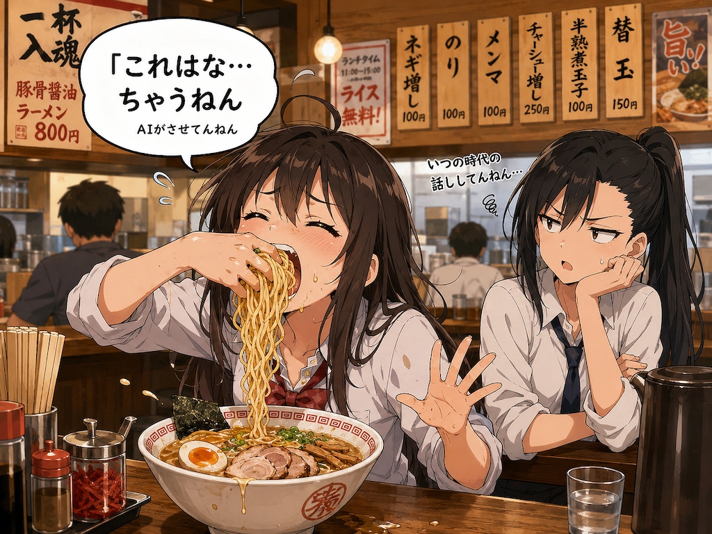 ラーメン手掴み大泉さん