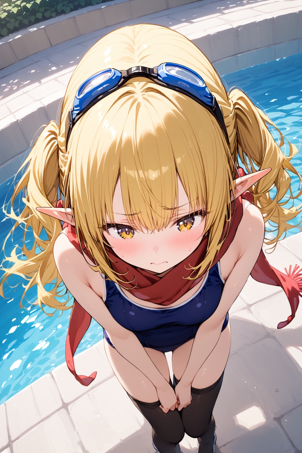 スク水13 | の人気AIイラスト・グラビア