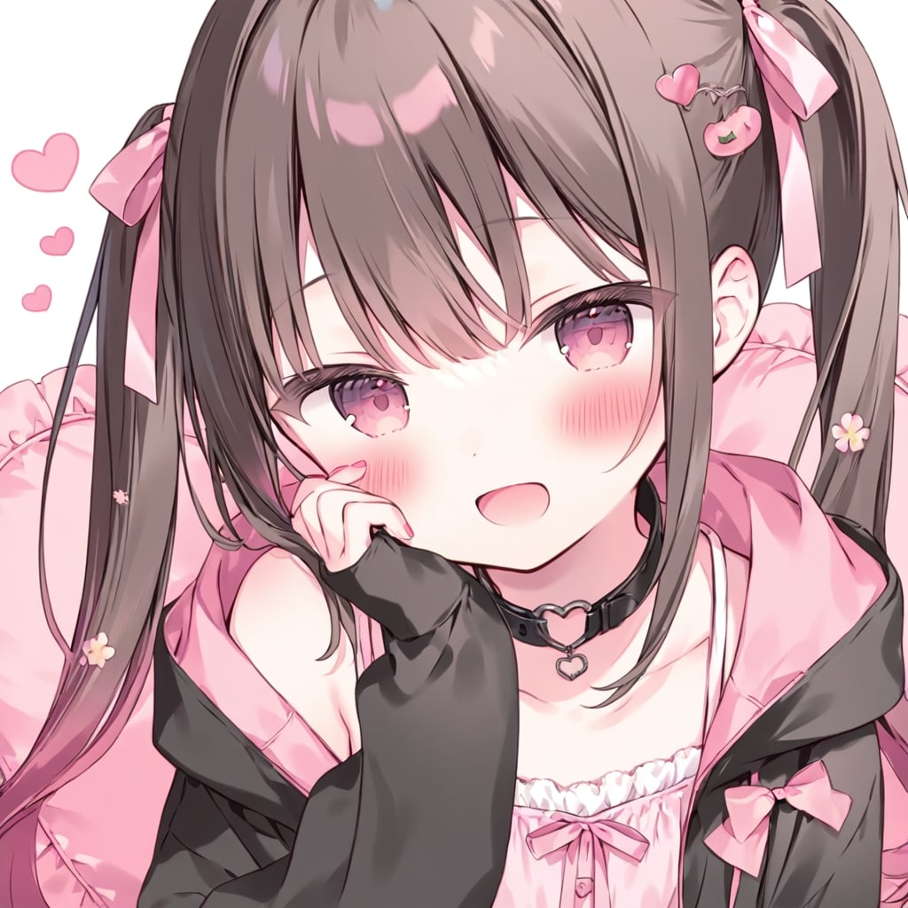 あざとポーズ。