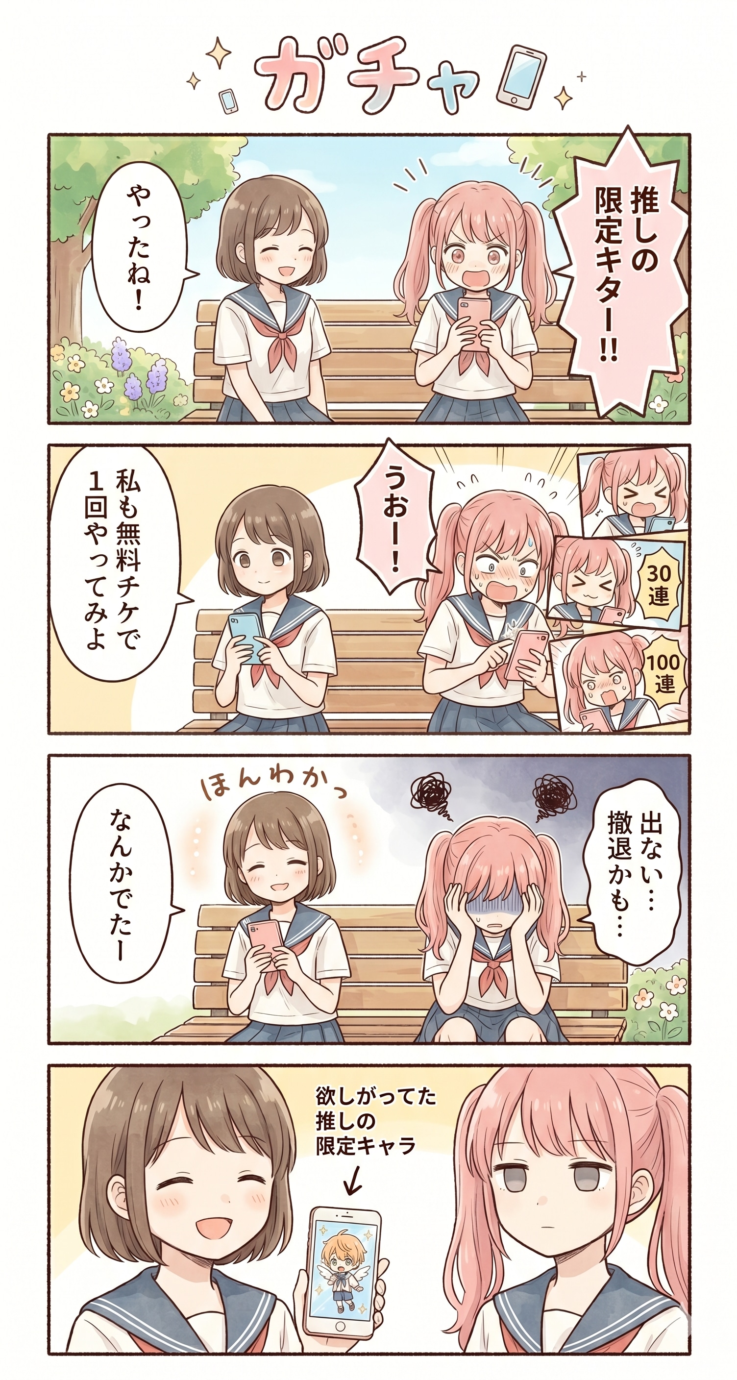 #12 ゆる日常4コマ漫画「ガチャ」