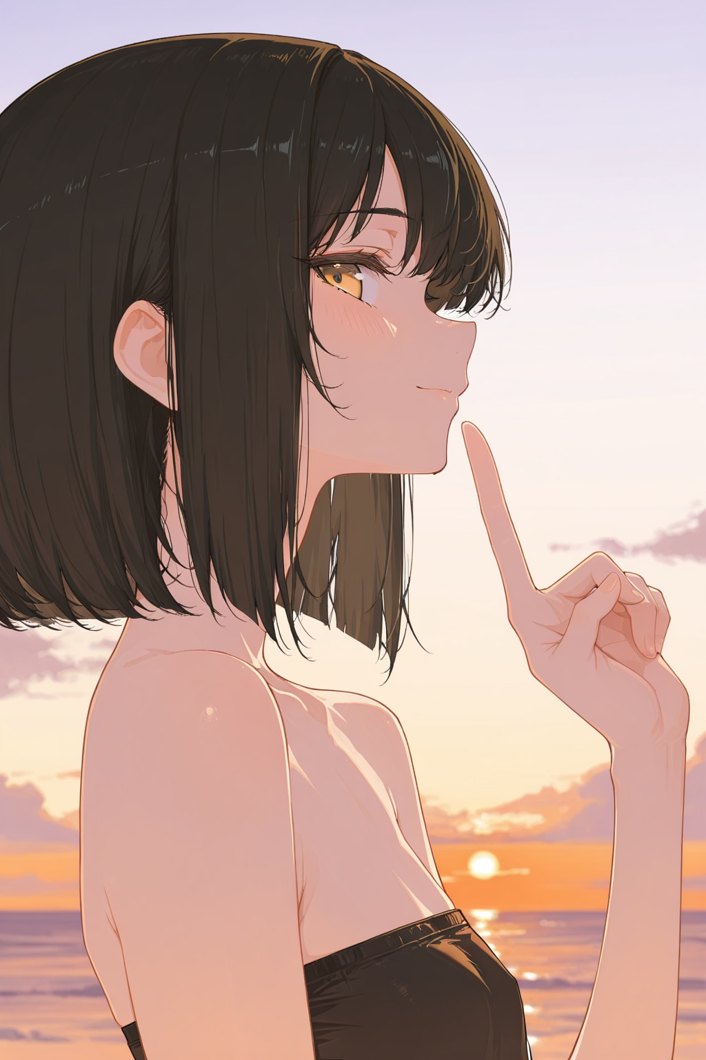 夕日