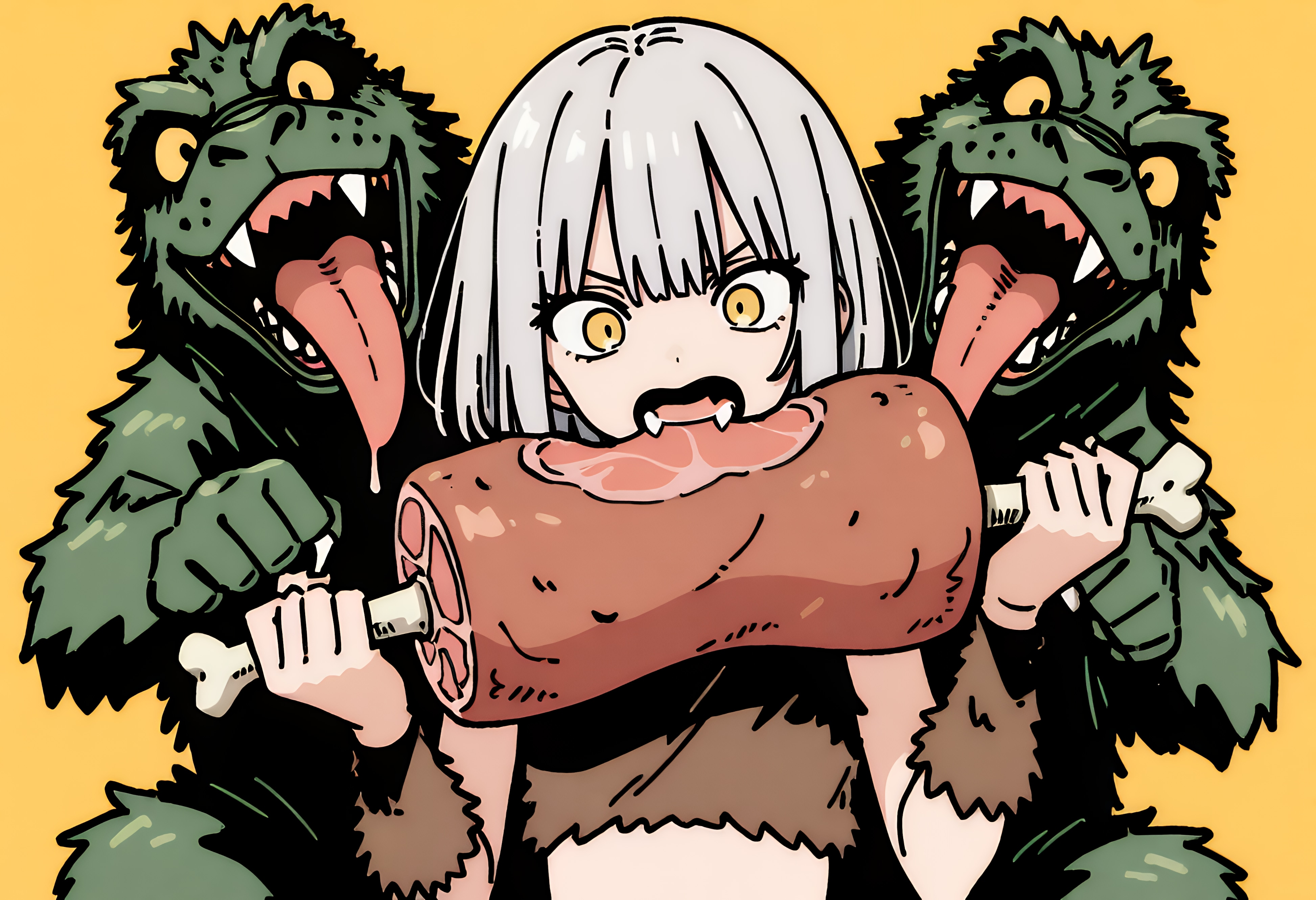 喰らいつけ！ | の人気AIイラスト・グラビア