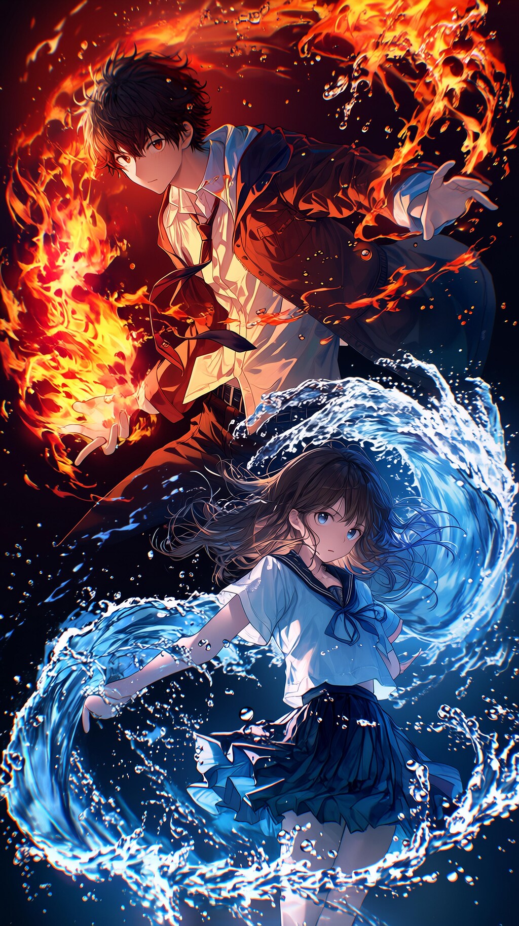 炎と水　双子の兄妹