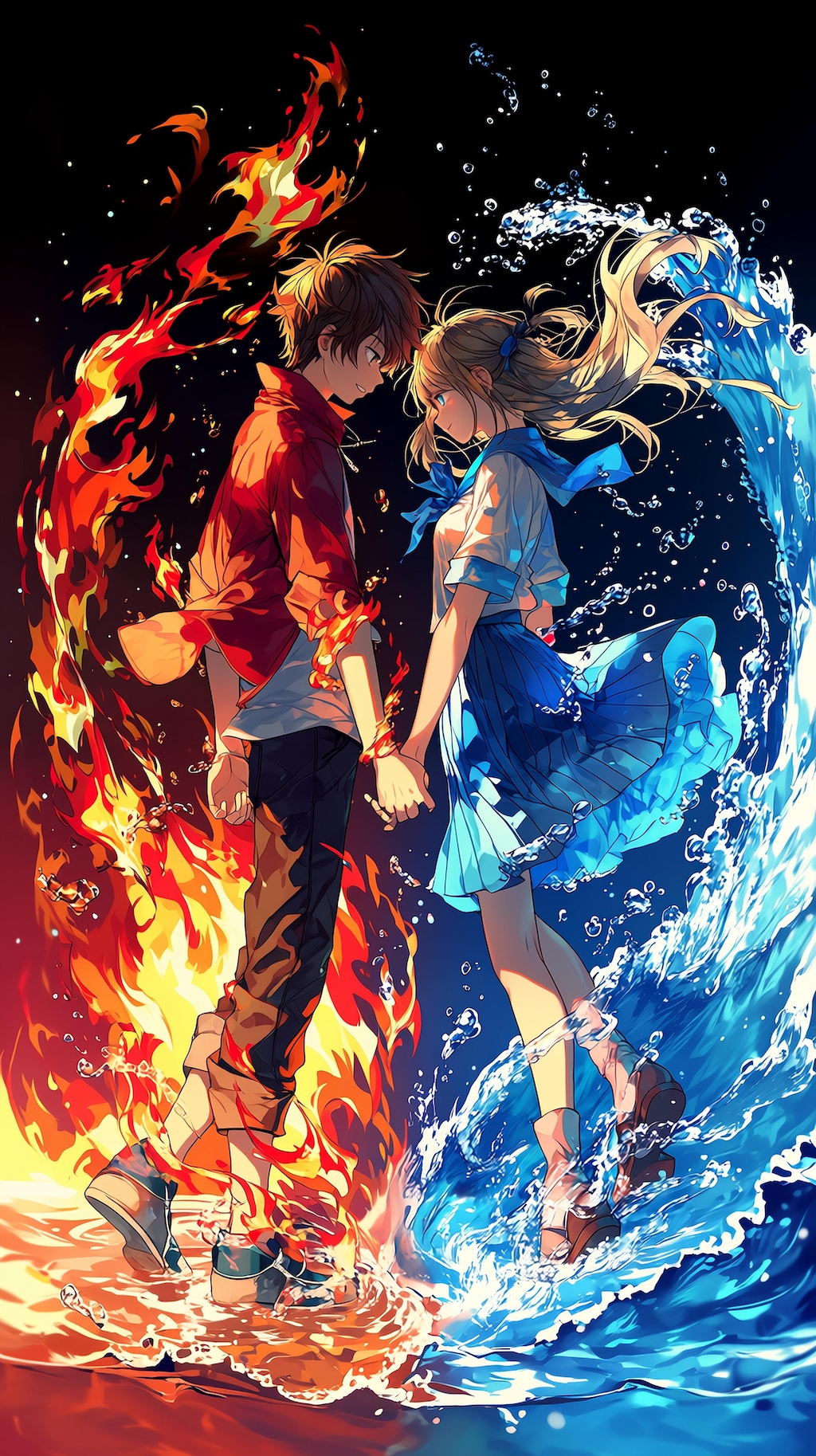 炎と水　双子の兄妹