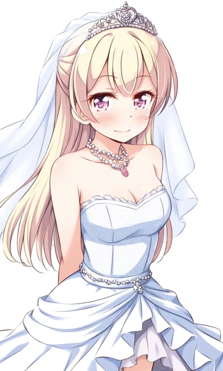 白鷺千聖 ウエディングドレス | の人気AIイラスト・グラビア