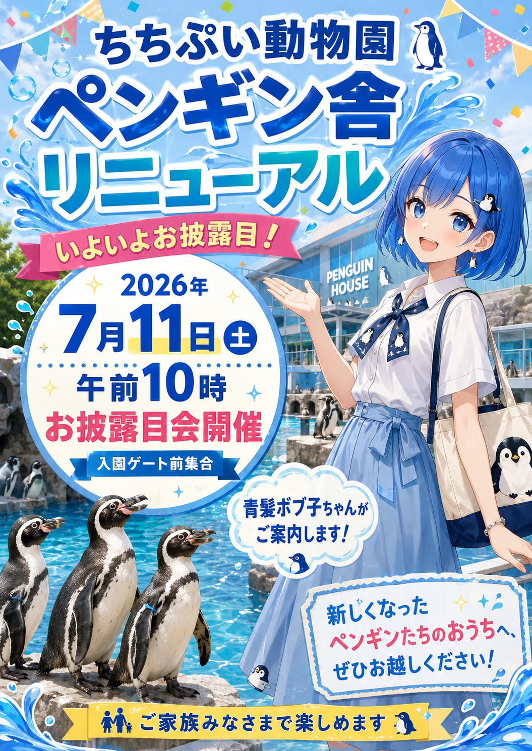 「ペンギン舎リニューアル」お披露目会