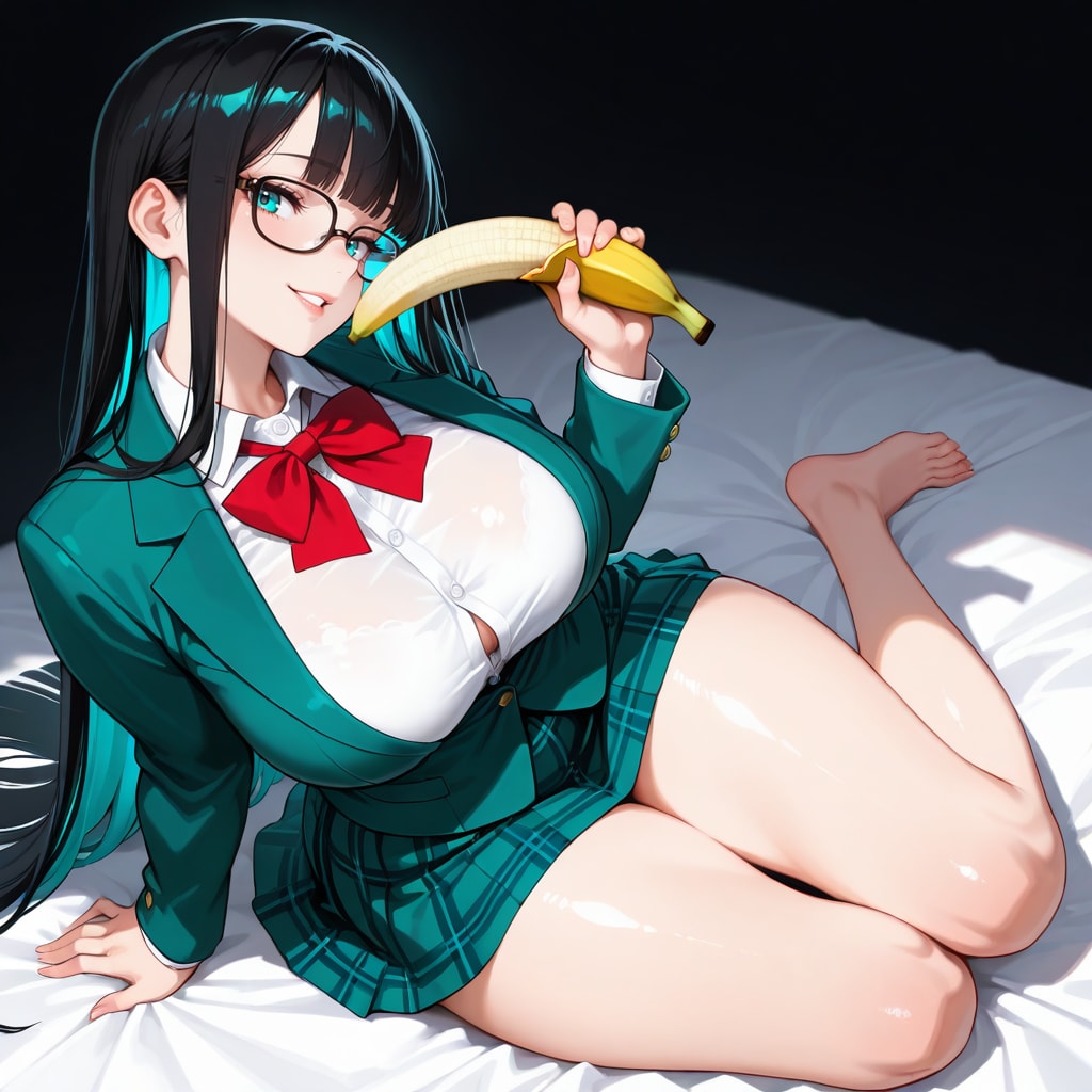 バナナと流し目