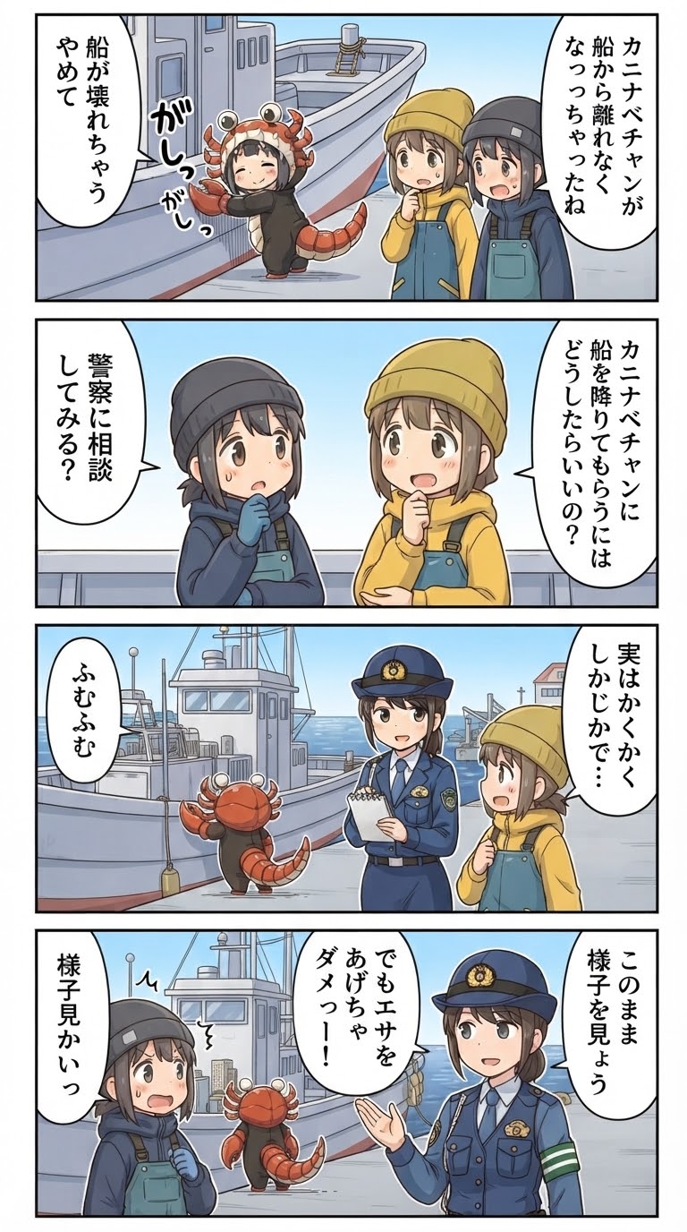 【52】お巡りさん助けて！カニナベチャン | の人気AIイラスト・グラビア