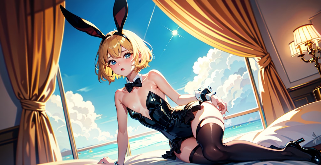 金髪バニーちゃん（note用ヘッダー画像）