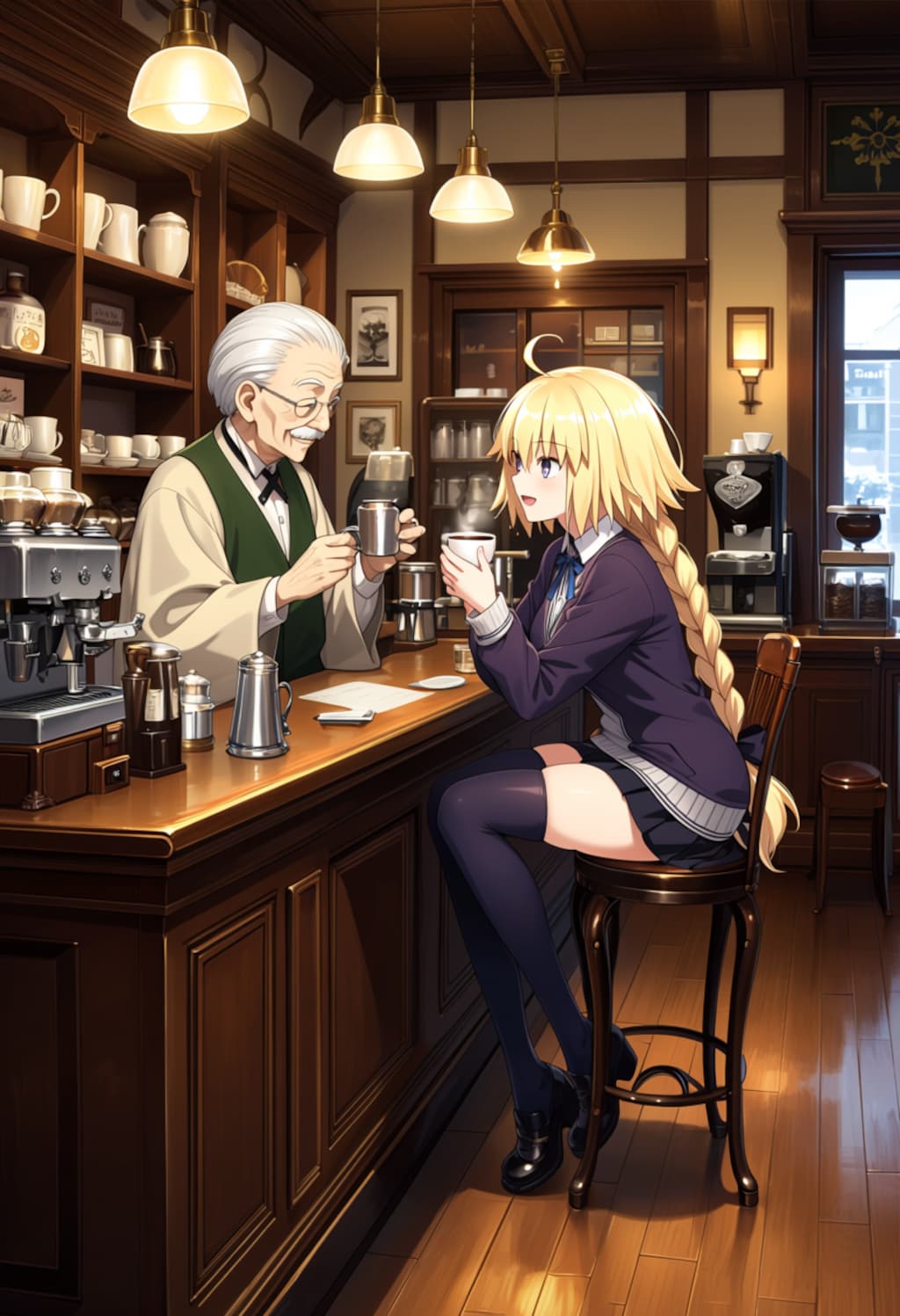 午後の喫茶店にて