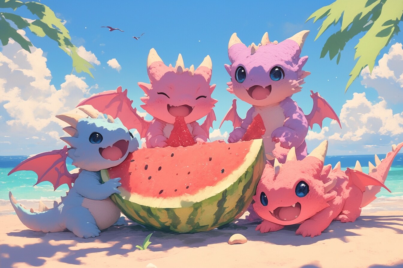 スイカだー！ | の人気AIイラスト・グラビア