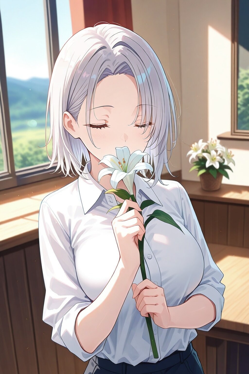 百合 | の人気AIイラスト・グラビア