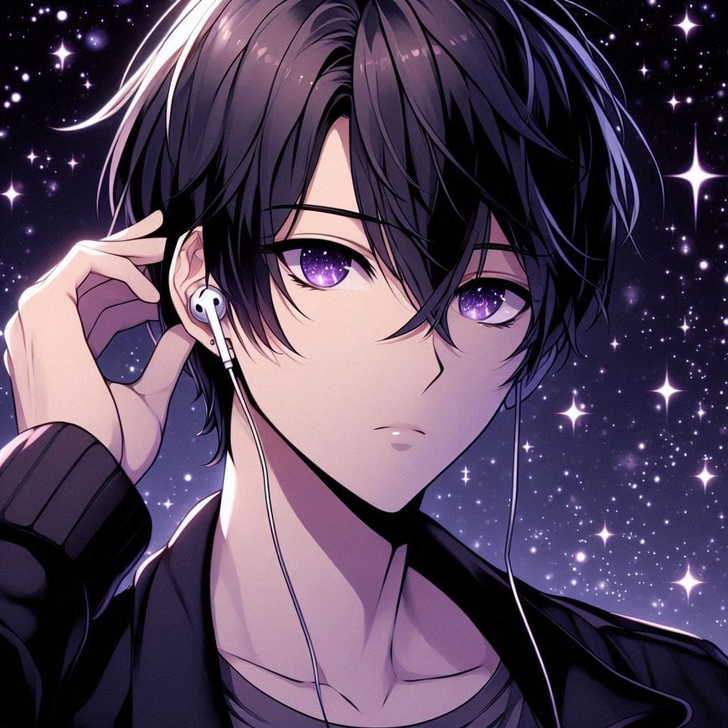 イヤホンと、黒髪短髪男性★その2(12枚)