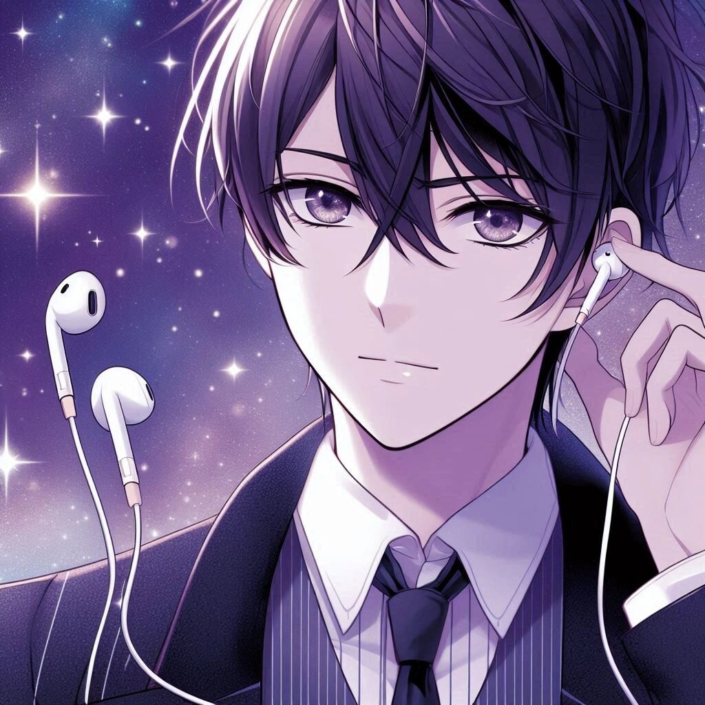 イヤホンと、黒髪短髪男性★その2(12枚)