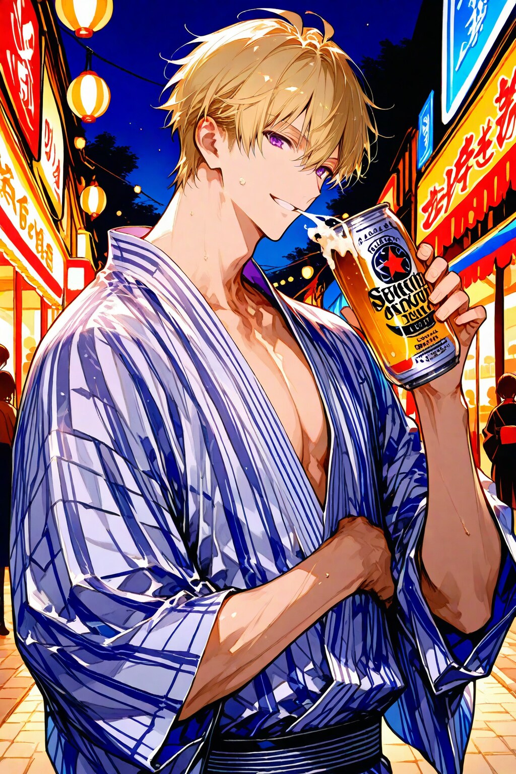 夜ね商店街にて | の人気AIイラスト・グラビア