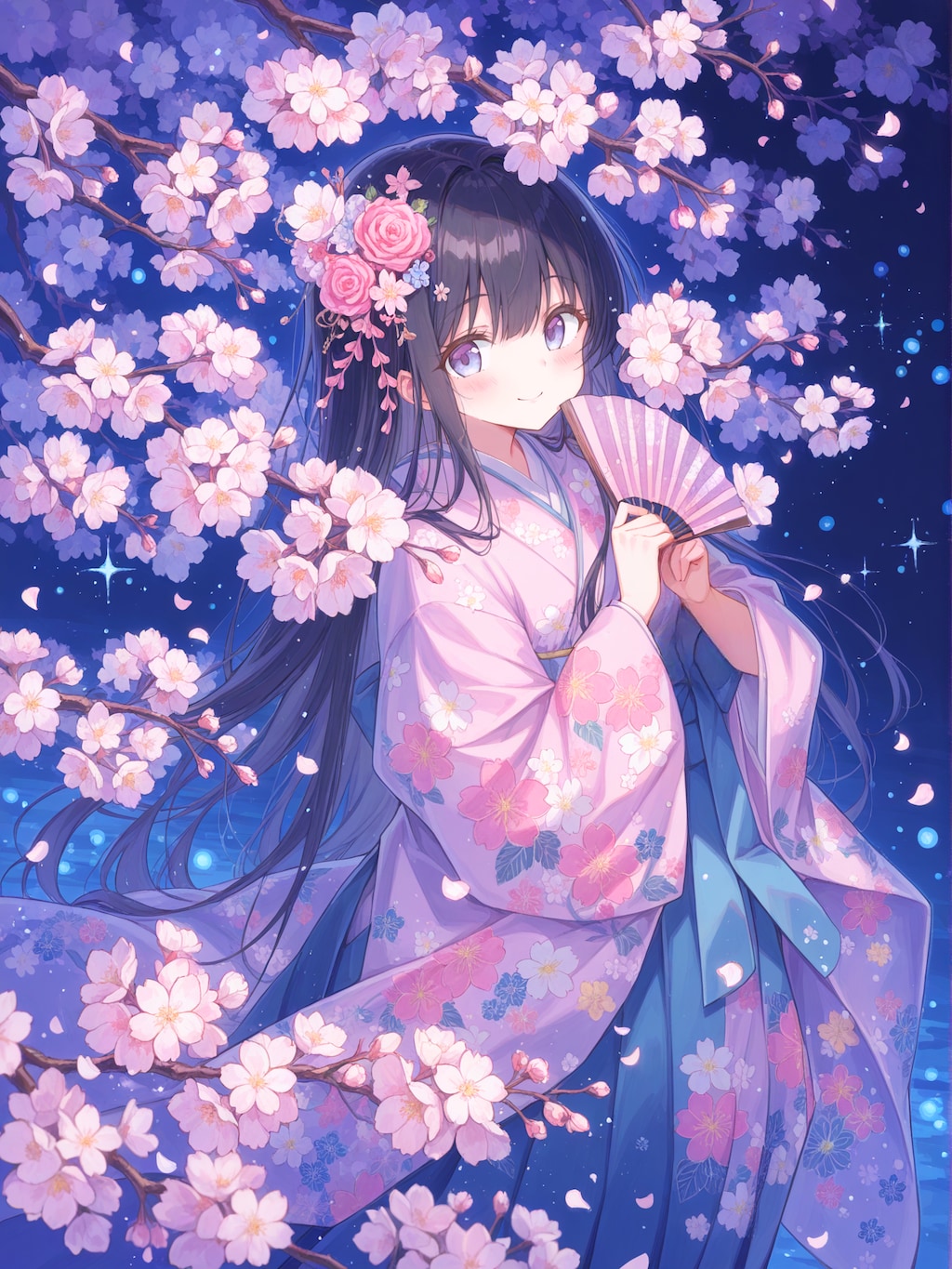 今宵は夜桜日和