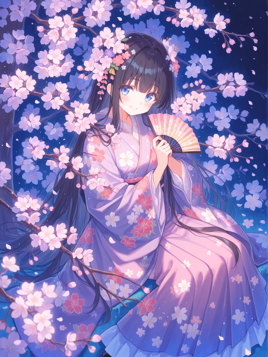 今宵は夜桜日和