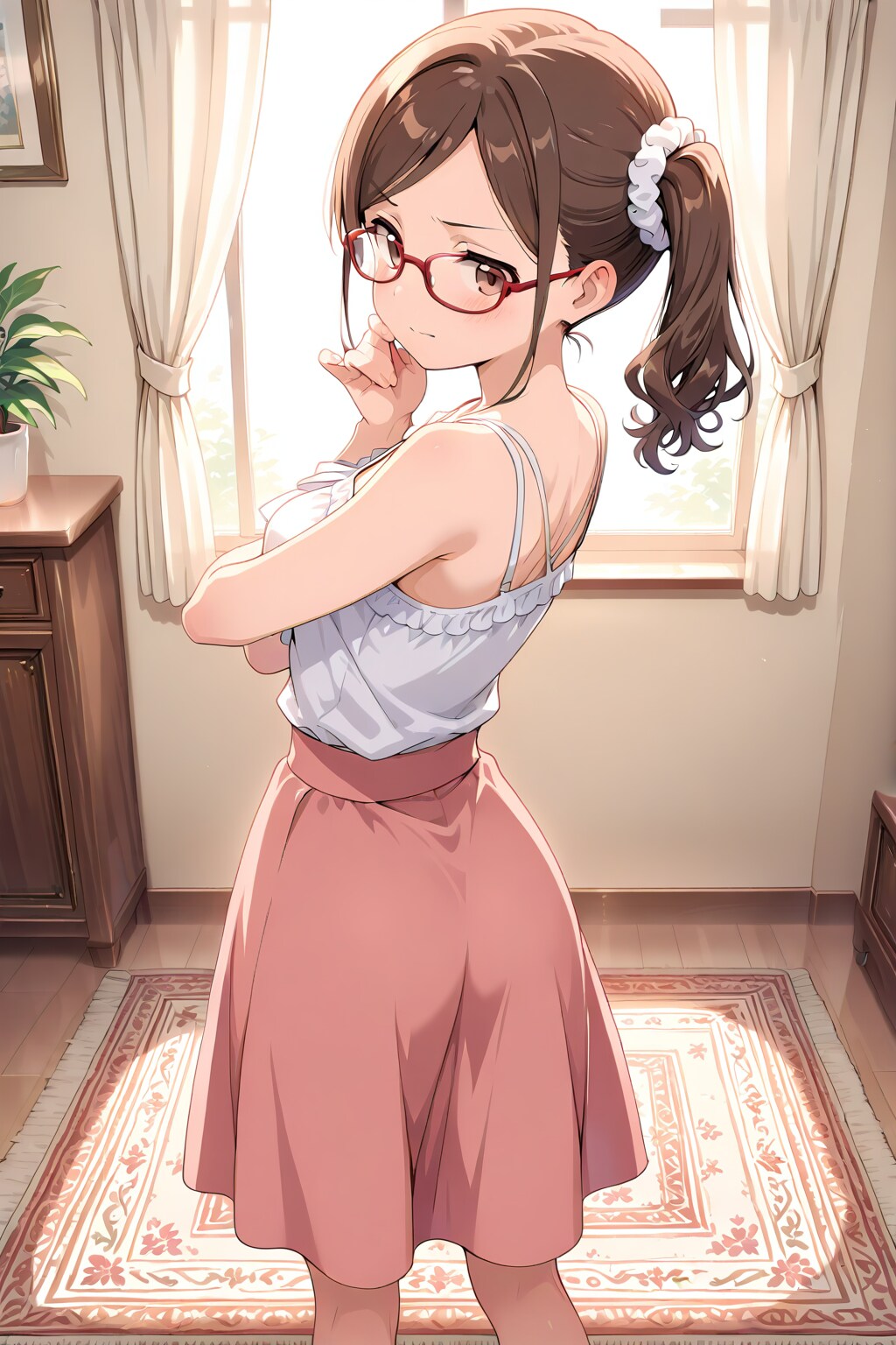 振り返る子 | の人気AIイラスト・グラビア