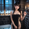 死神ちゃん　風呂上がり 4枚目