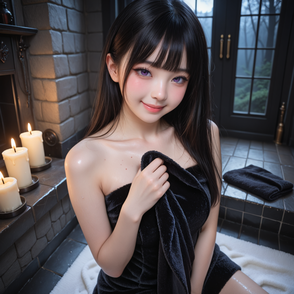 死神ちゃん　風呂上がり