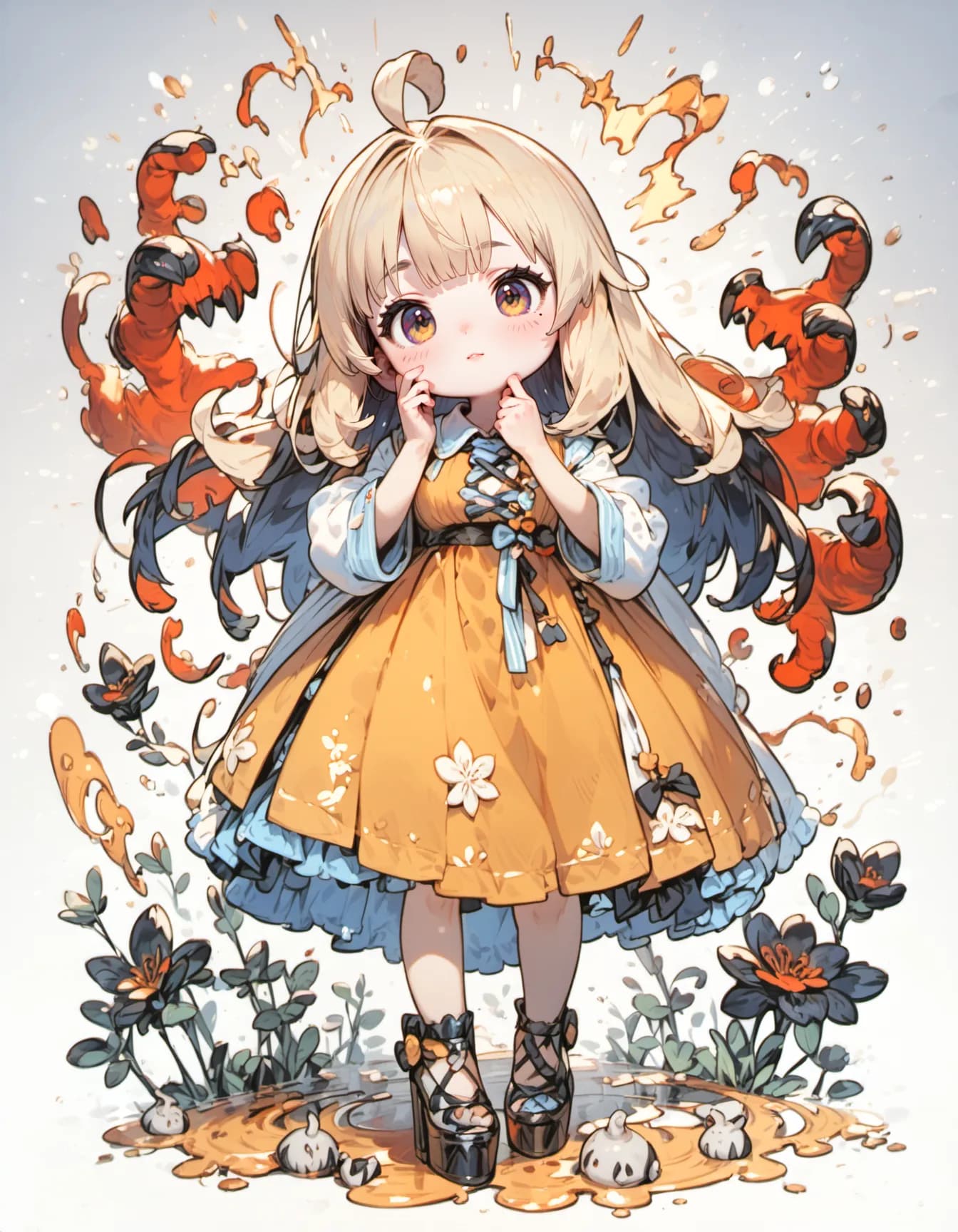 Innocence Amidst the Ember | の人気AIイラスト・グラビア