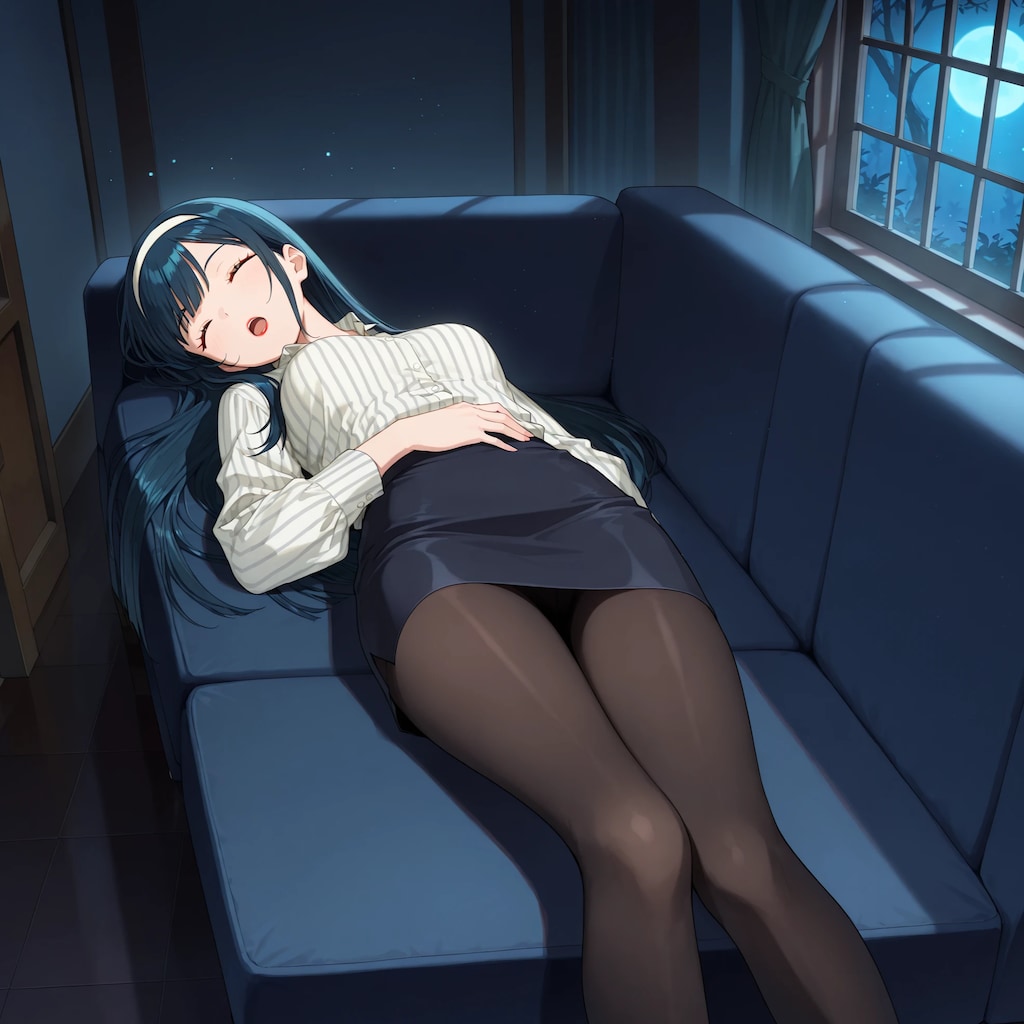 ムリムリムリ… バタッ！