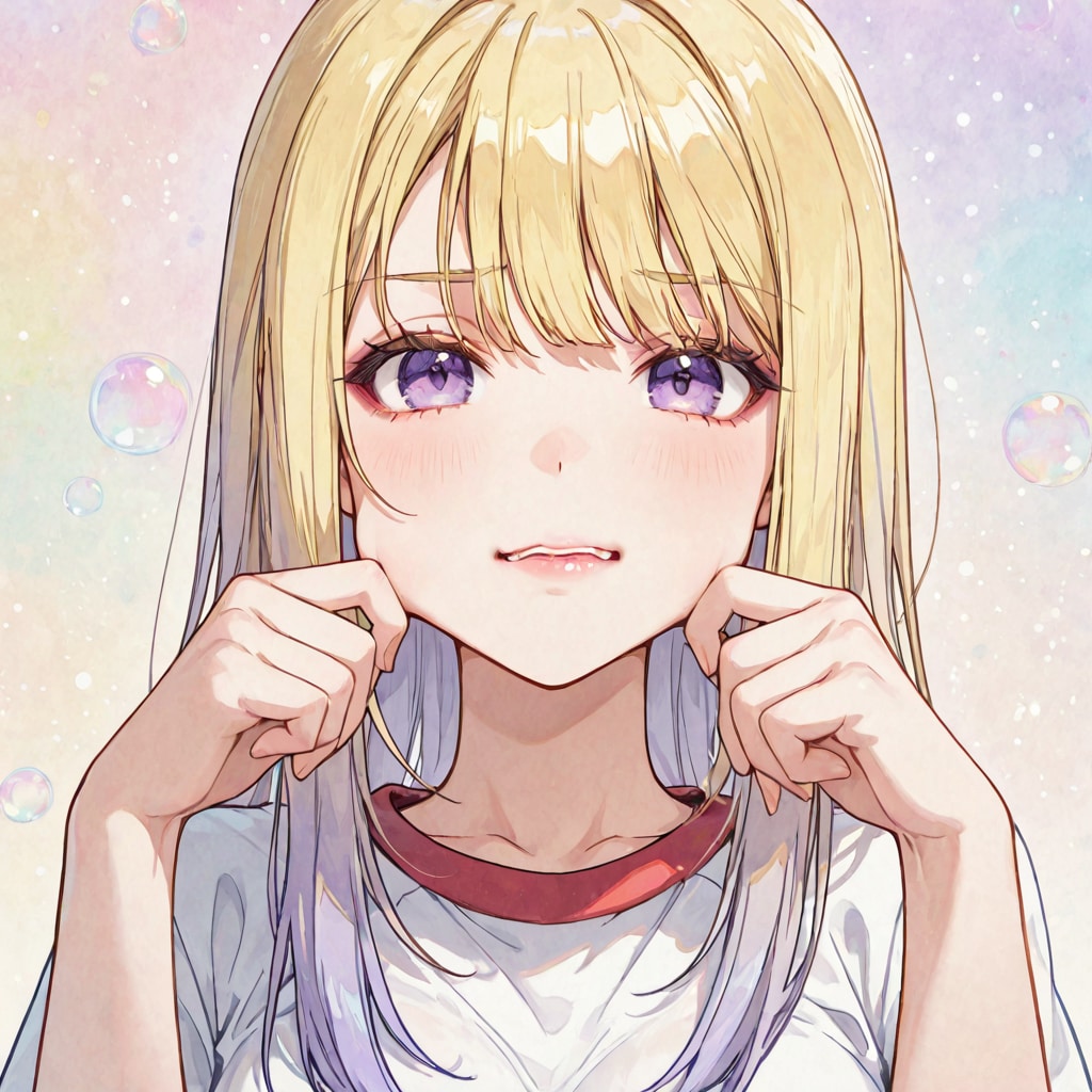 ほっぺの柔軟体操 | の人気AIイラスト・グラビア