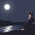 月夜の狐 (狐13) 2枚目