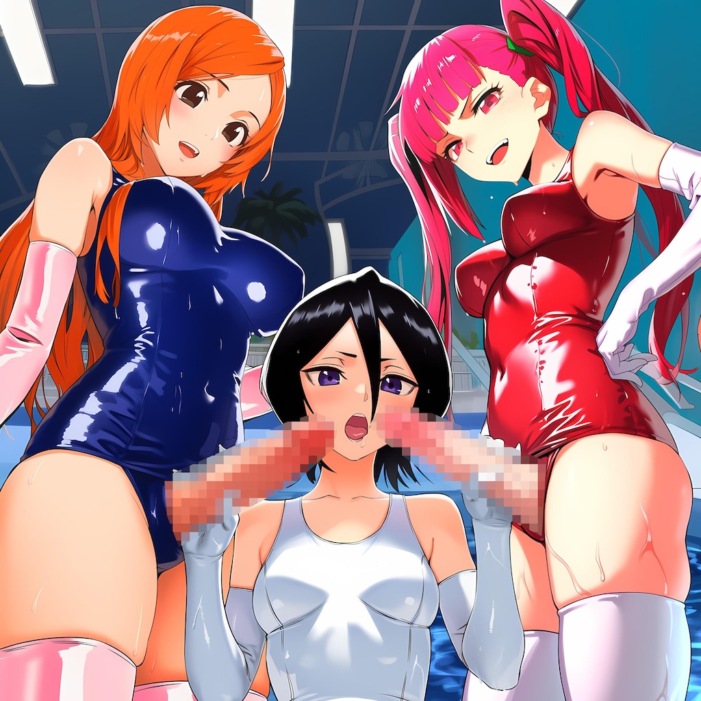 ふたなり 朽木ルキア × 井上織姫 × 毒ヶ峰リルカ