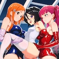 ふたなり 朽木ルキア × 井上織姫 × 毒ヶ峰リルカ 3枚目