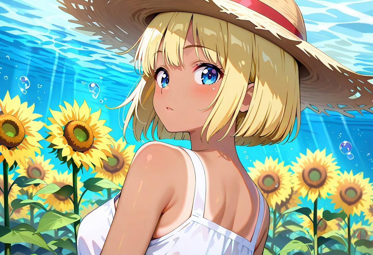 水中に咲く向日葵2025② | の人気AIイラスト・グラビア