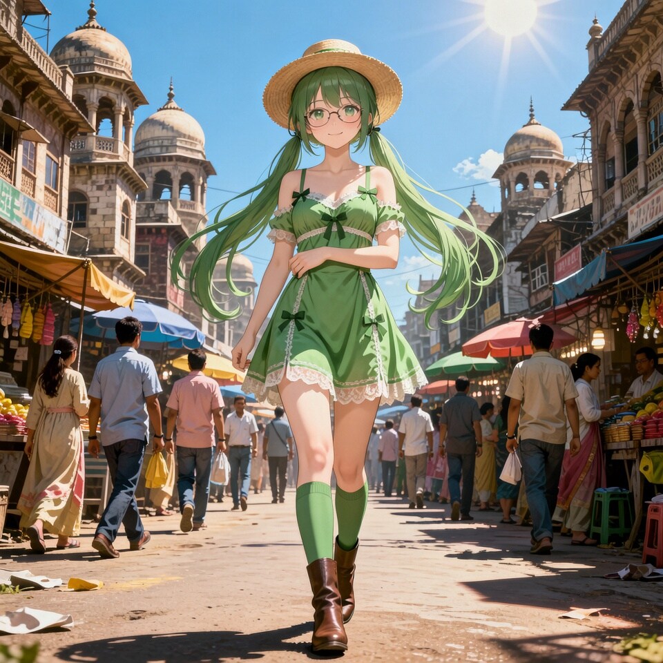 眼鏡っ子_御巫メリンダ（ニューデリー市街）
