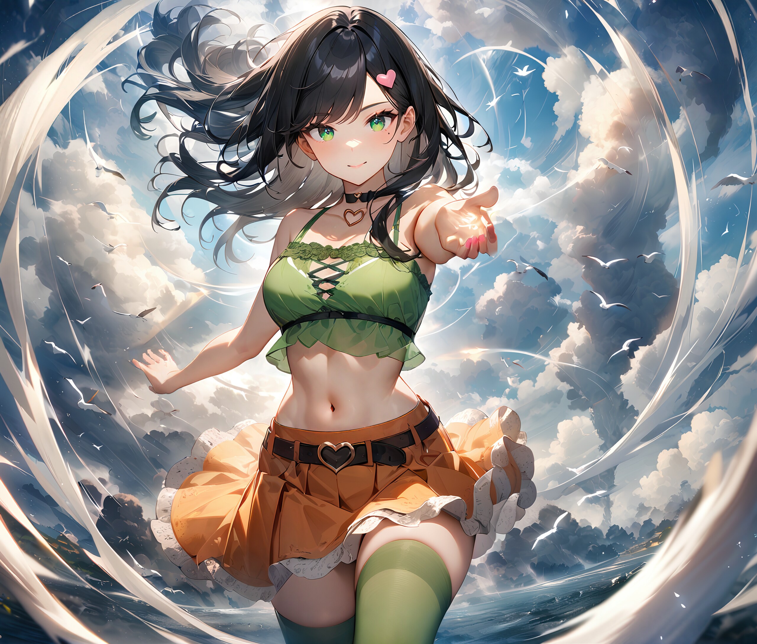 風を操る少女