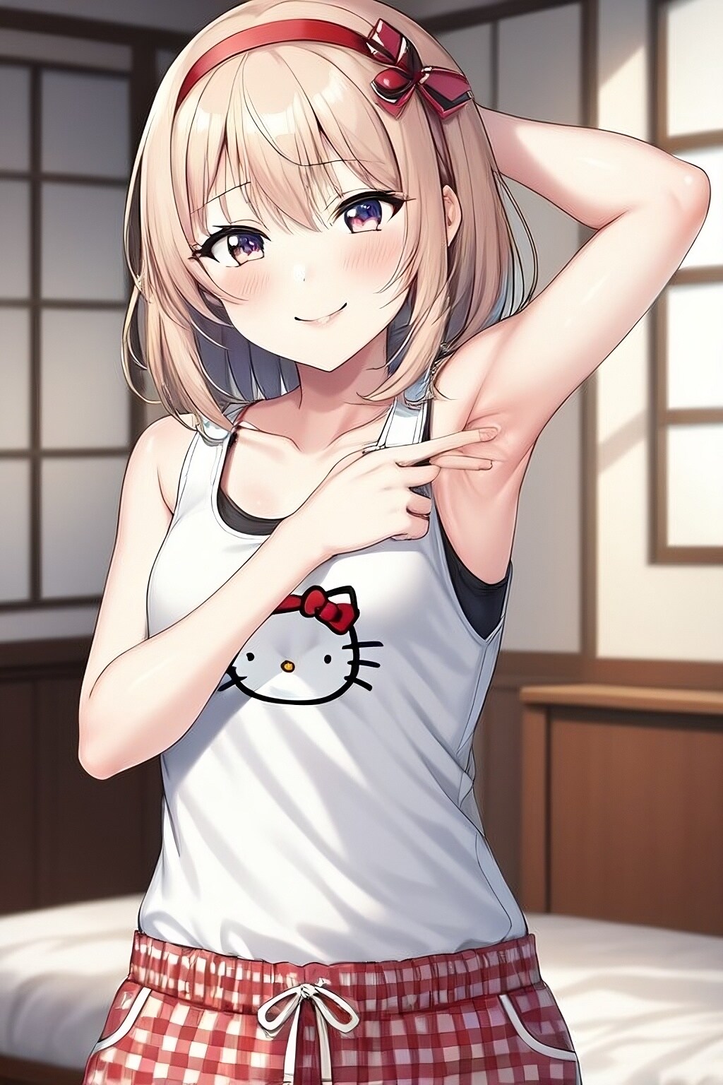 腋見せのポーズ 087