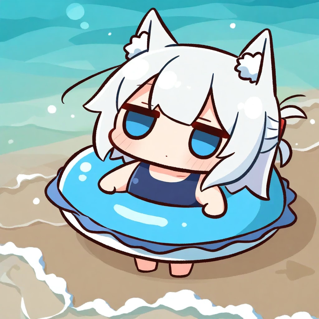 にゅーーん(ぽつーーーん)