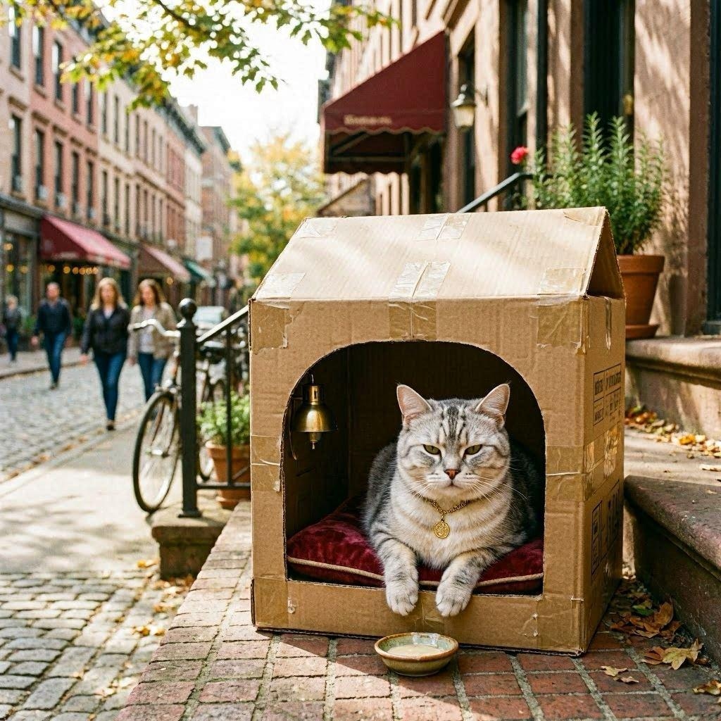 お金持ちの猫