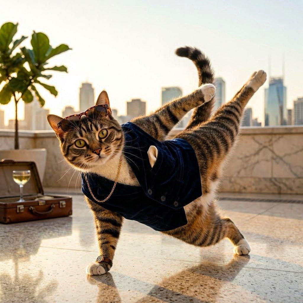お金持ちの猫