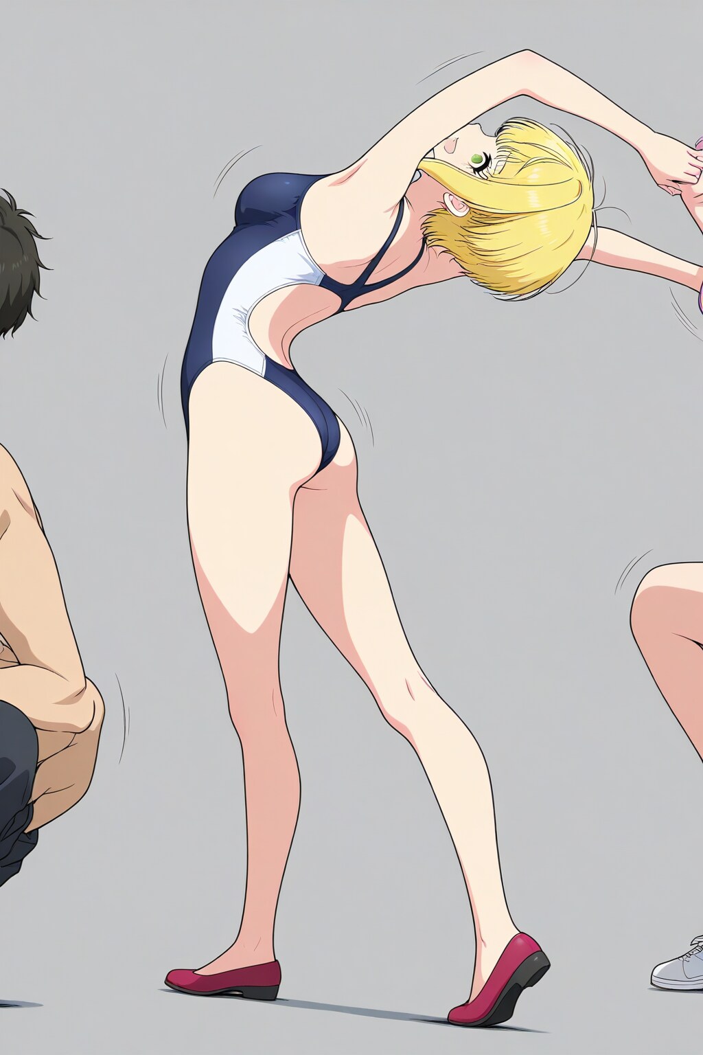 競泳水着　後ろ反り42