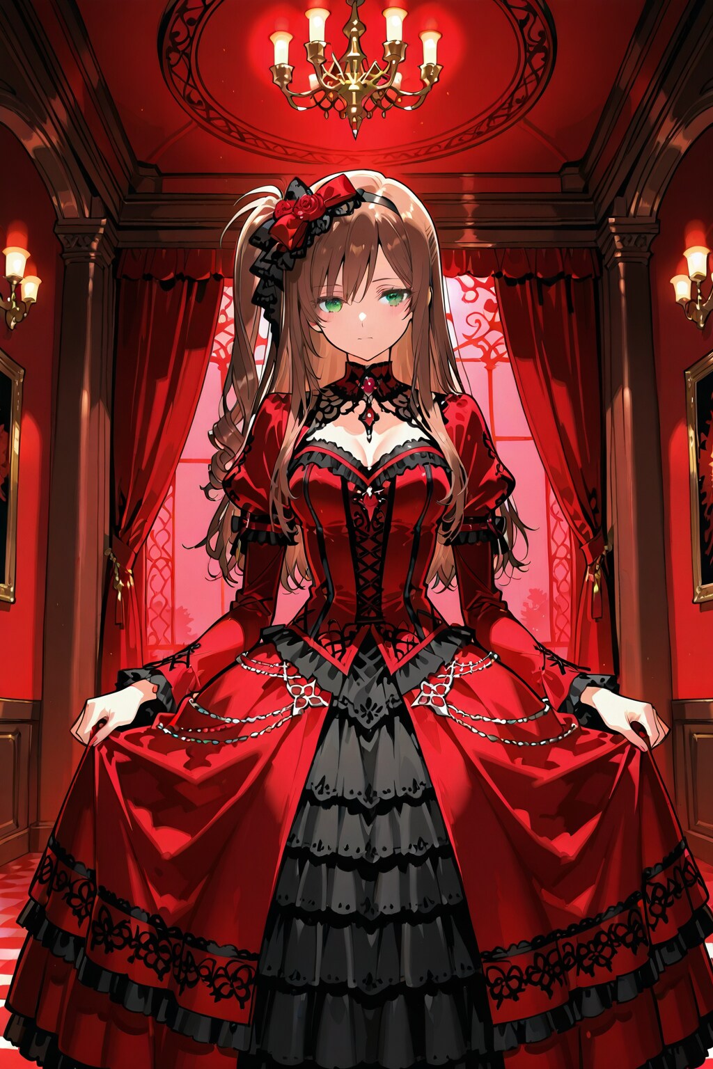 ダーク感あるゴシック風ドレス
