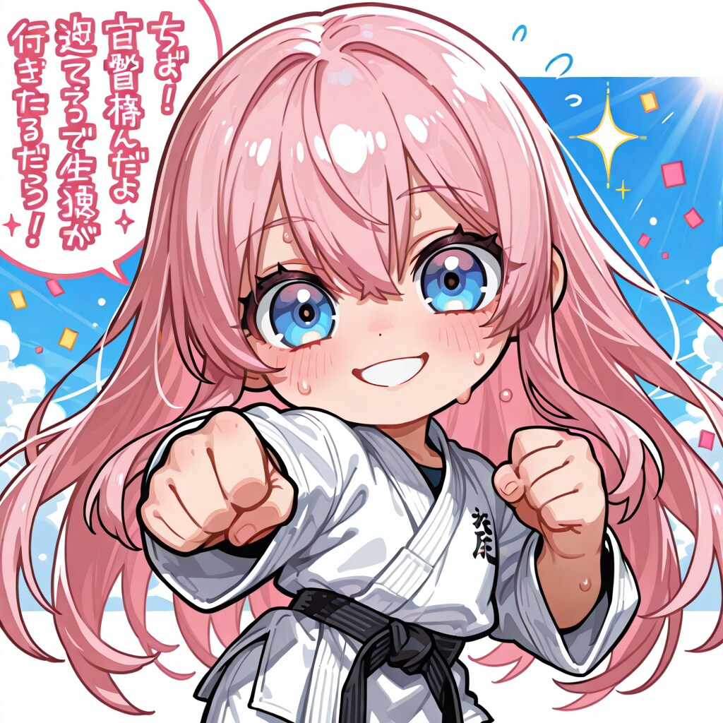 えきどなちゃん、感謝の正拳突き | の人気AIイラスト・グラビア