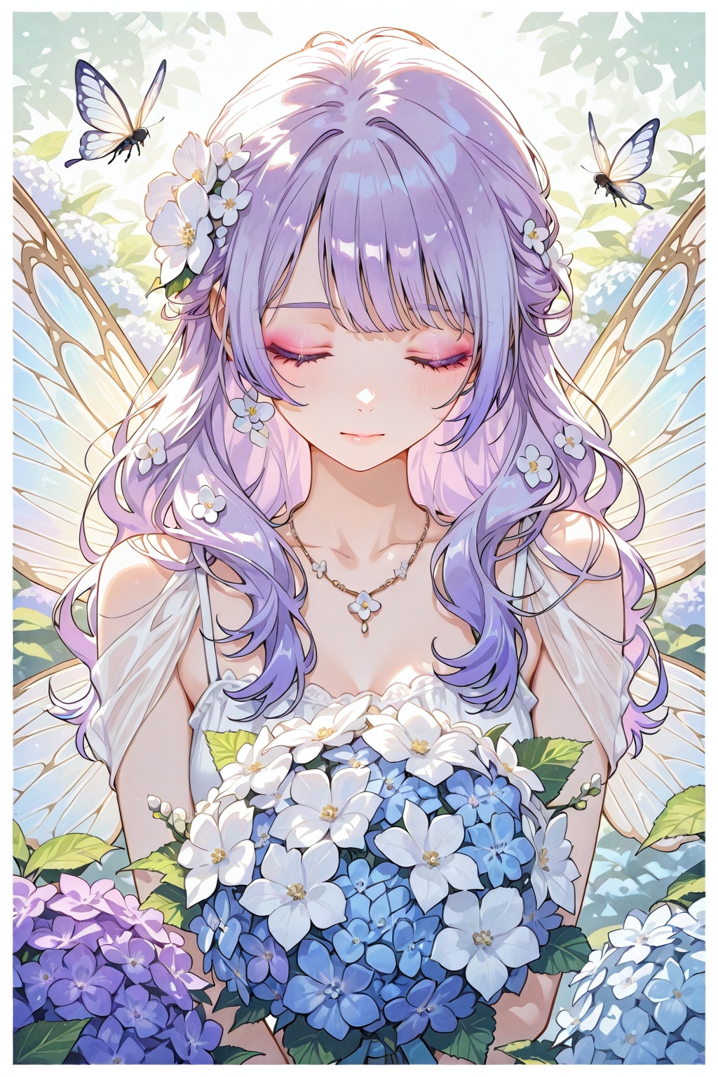 花を愛でる妖精