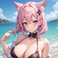 ビキニ猫娘 2枚目