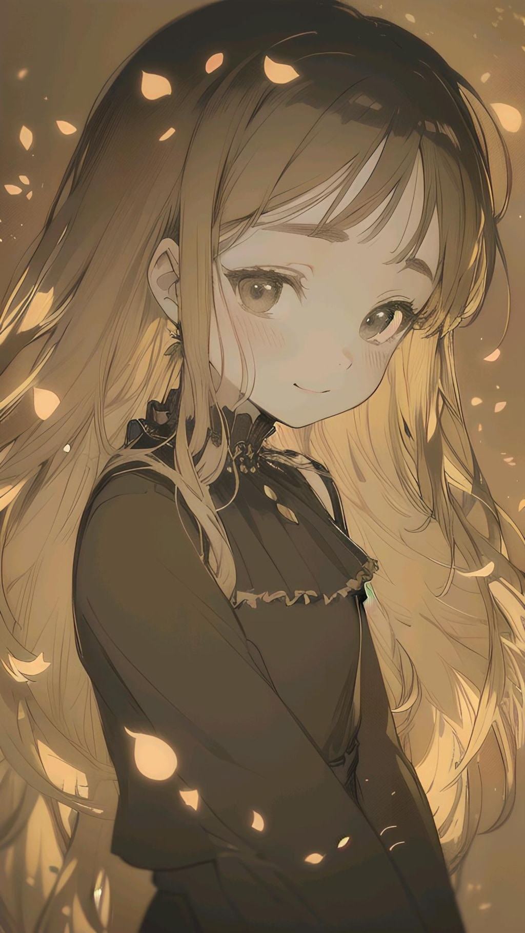 302 小さな灯に寄り添う花