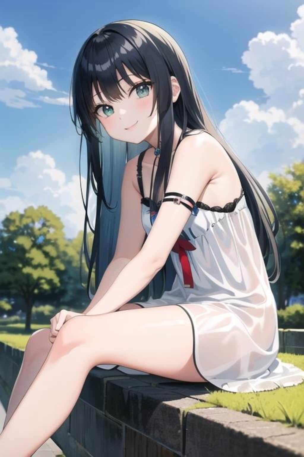 魅力的な黒髪娘（1）