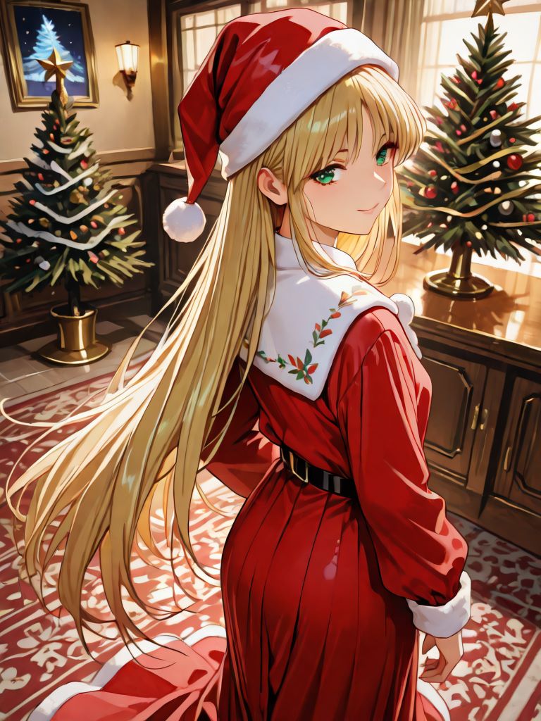 金髪フラッチェサンタ | の人気AIイラスト・グラビア