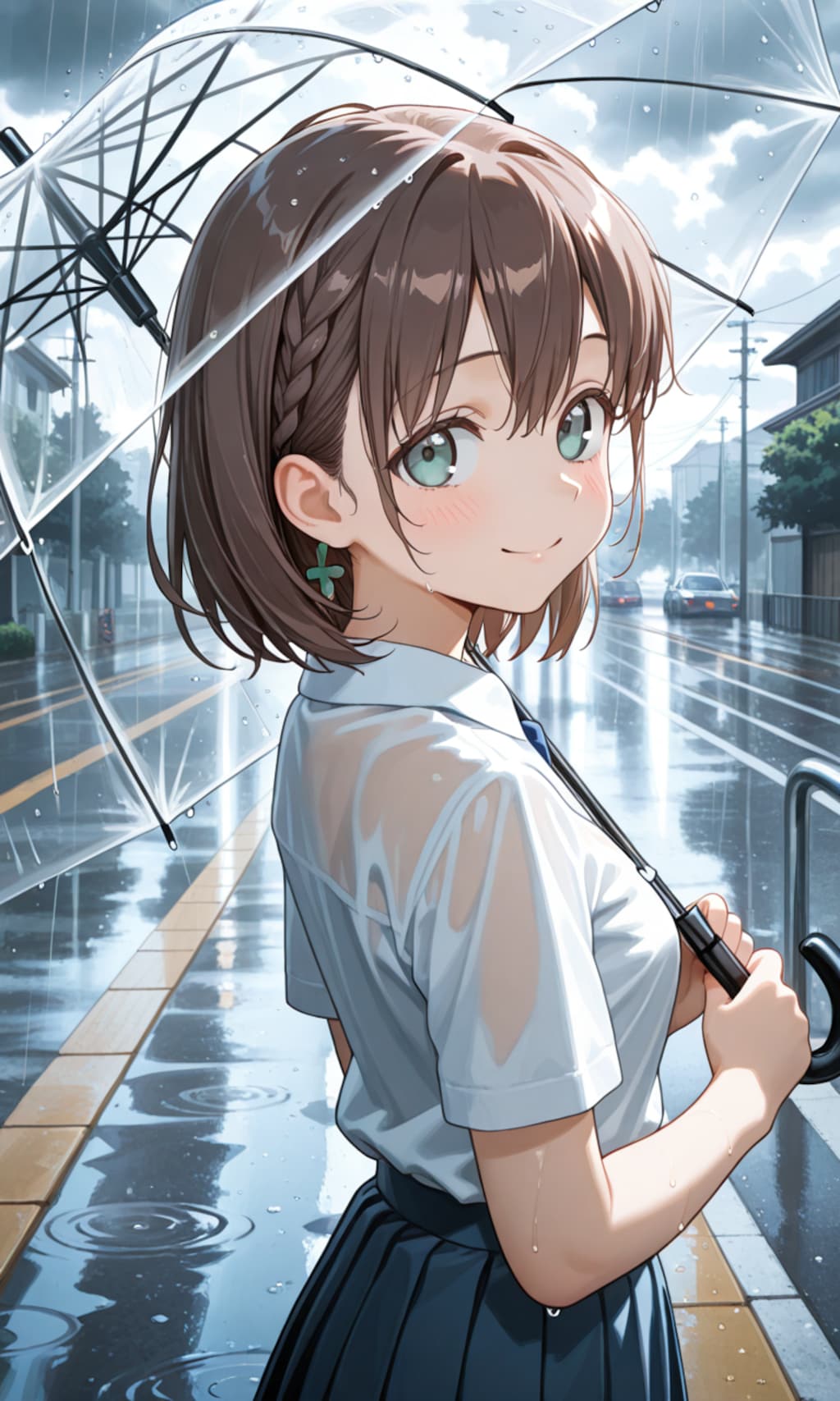 曇天でも、君と居れば心が晴れそうだ。