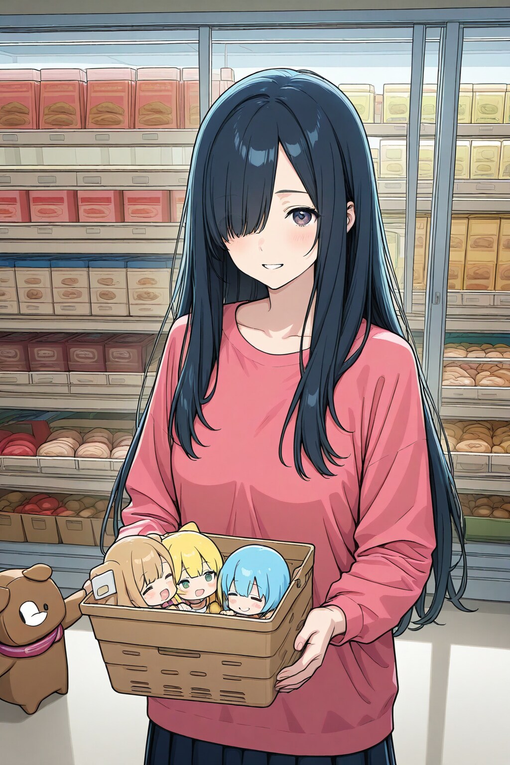 お買い物 | の人気AIイラスト・グラビア