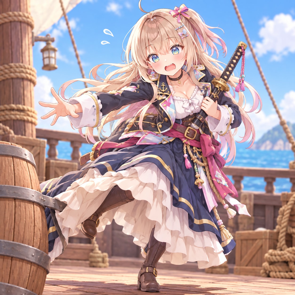 ロンスカ海賊（３）３時のアイドル　GPTimages2.5 | の人気AIイラスト・グラビア