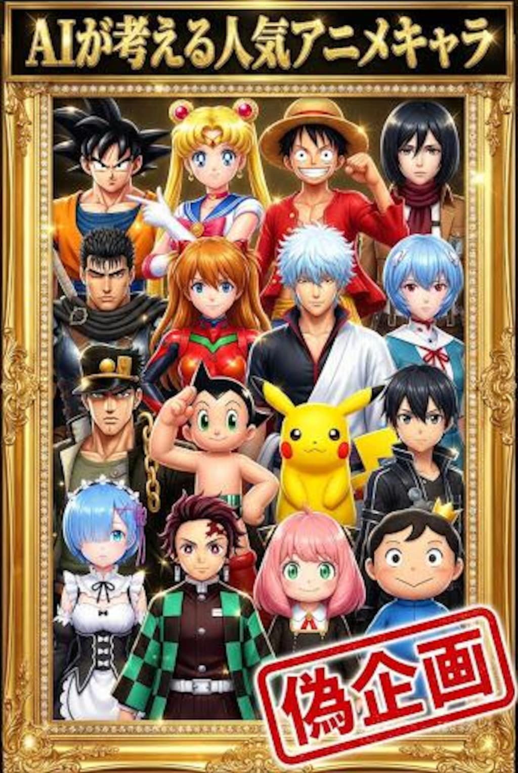 AIが考える人気アニメキャラ